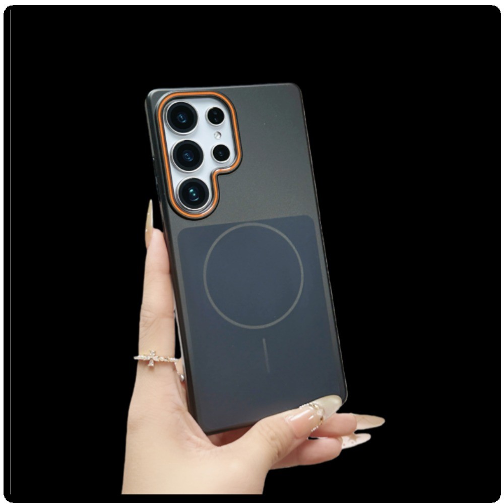 Luxury Matte Metallic Paint เคสโทรศัพท์แม่เหล็กสําหรับ Samsung Galaxy S26 S23 S24 S25 FE Ultra Plus Hard PC ฝาหลัง - รูปที่ 7