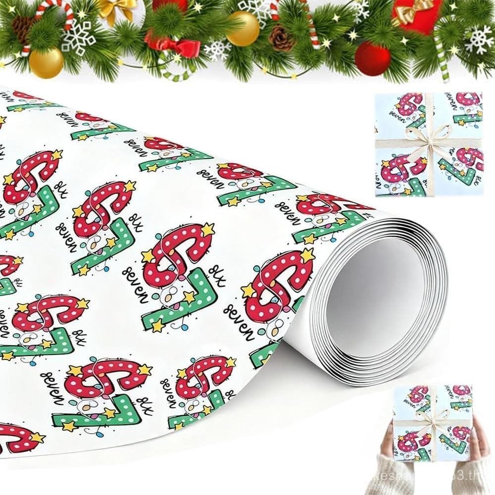 Hyxowgt 67 กระดาษห่อคริสต์มาส, กระดาษห่อ 67 Meme, 6 7 กระดาษห่อตลกคริสต์มาส, คริสต์มาส Santa Holiday