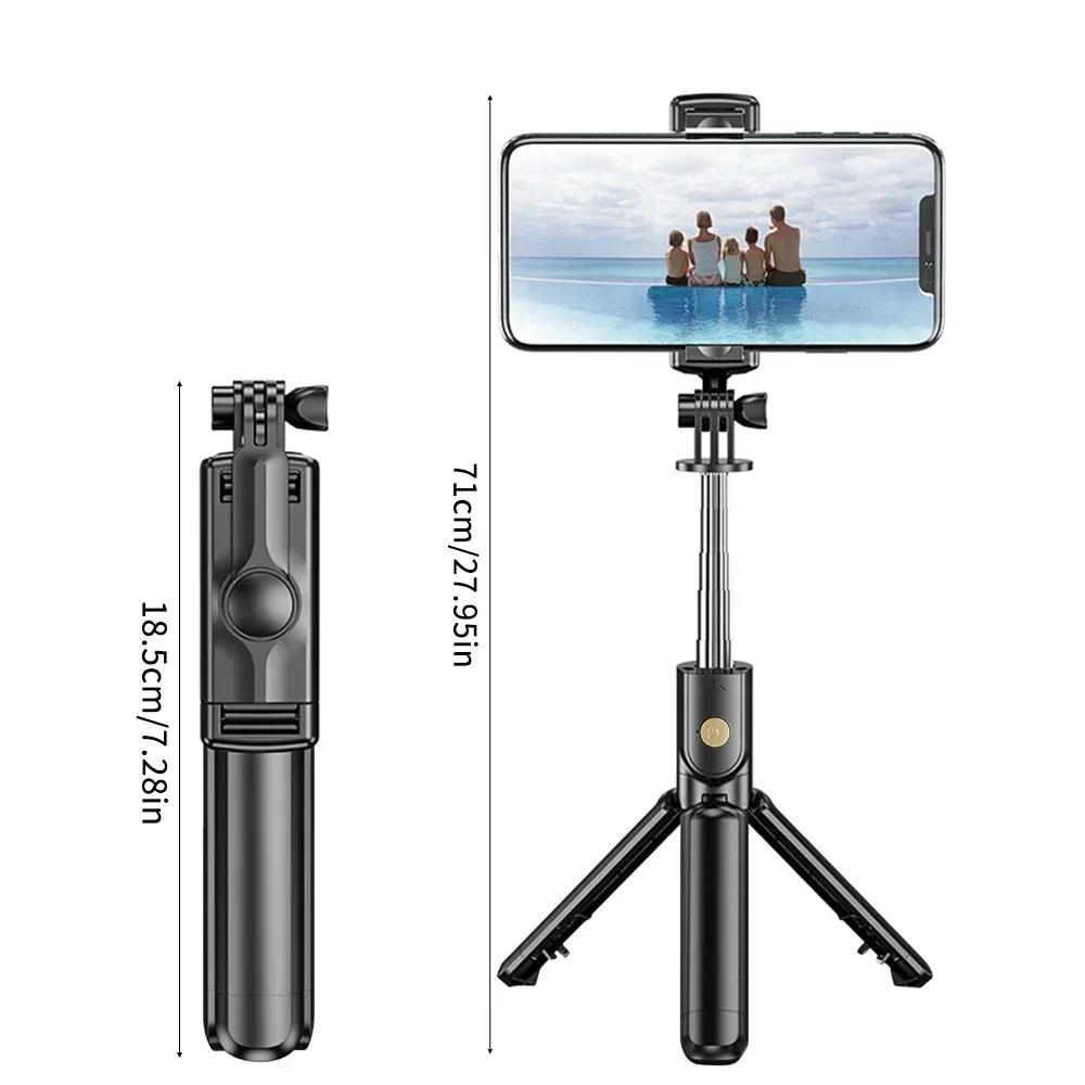 Selfie Stick Wireless Tripod Stand with Light Bluetooth Remote Extendable Tripod for iPhone MobileTi