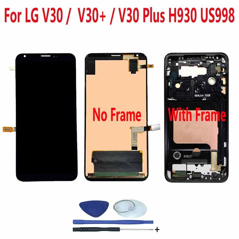 สําหรับ LG V30 H930 H931 H930DS H932U US998 LS998U LS998U V300L V300K จอแสดงผล LCD Touch Screen Digi
