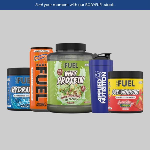 โภชนาการประยุกต์ BODYFEEL Protein Stack - Pre-Workout, Hydration, Whey Protein & Energy Drinks - ของ