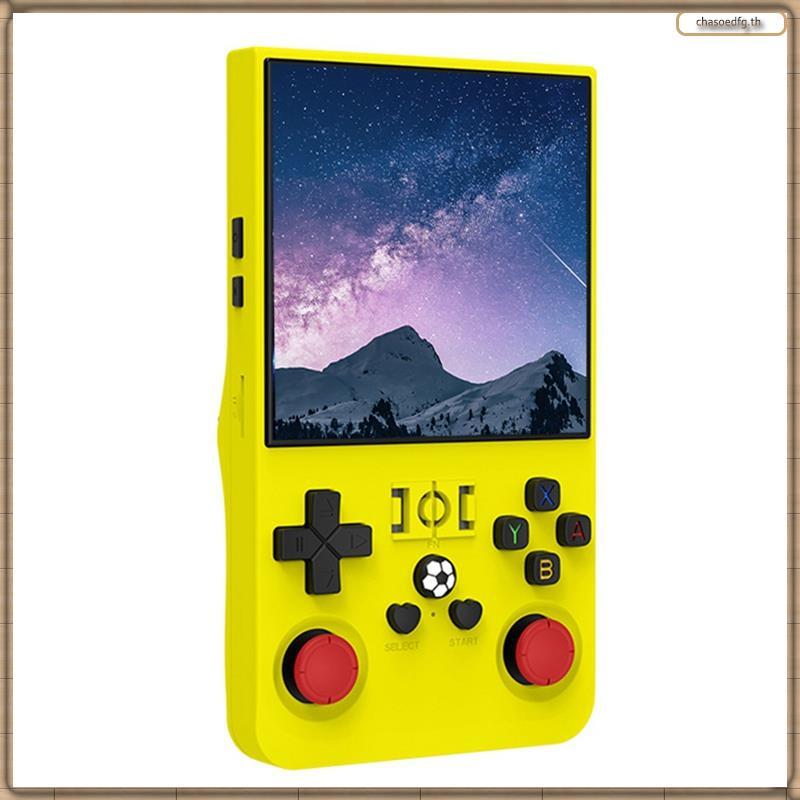 [BP] R36MAXคอนโซลเกมย้อนยุค 128GB 4.0 นิ้วหน้าจอIPSเครื่องเล่นวิดีโอมือถือแบบพกพาเกมก่อนหน้าสีเหลือง