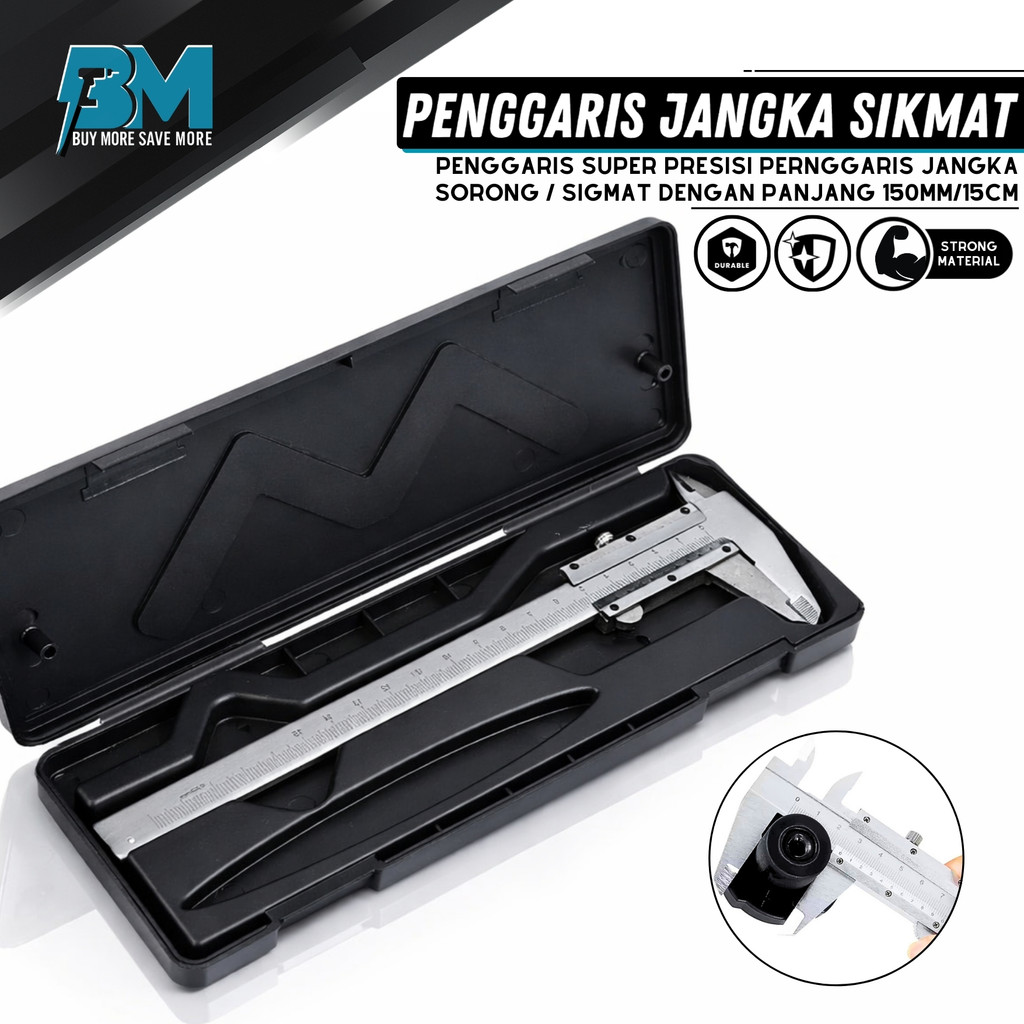 Sigmat Iron Vernier Caliper Original Kenmaster Vernier Caliper 6 นิ้ว