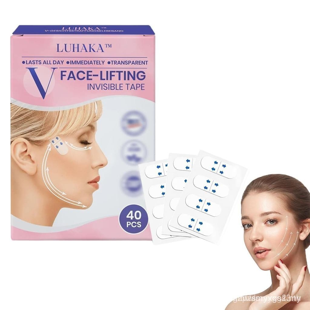 V-Face Lifting Invisible Adhesive Tape,v-face lift tape with bands,neck tape,instant face lift (1 Bo