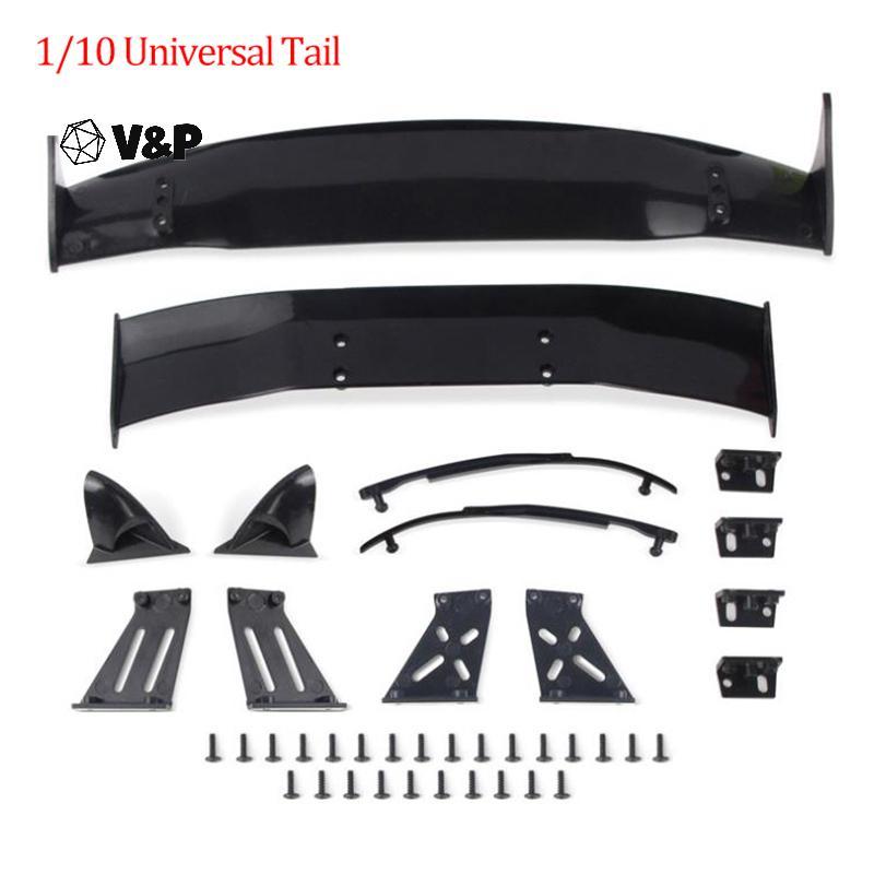 V&P 1/10 RC อุปกรณ์ตกแต่งรถยนต์อะไหล่ 1/10 RC Drift Car Wing Series สปอยเลอร์พลาสติก