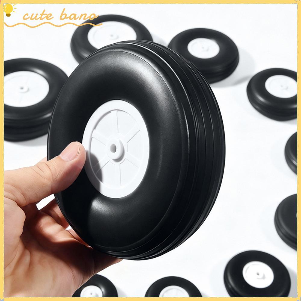 BANO Tail Fxed Wing เครื่องบินล้อ Hub, สีดํา 0.75-5 นิ้ว อะไหล่เด็กของเล่น, ล้อ Landing Gear ยางคุณภาพสูง สําหรับเปลี่ยน RC เครื่องบิน
