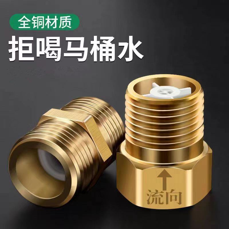 One-Way Check Valve Straight-through Toilet Anti-Back Water Backflow Check Valve เครื่องทําน้ําอุ่น 