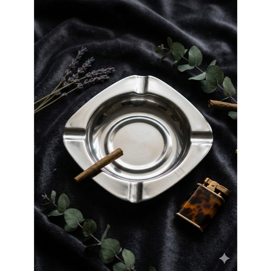 ORION STAINLESS ASHTRAY / GREY TRASH CAN (ORION)
