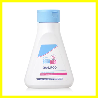 SEBAMED Baby Shampoo 150ml แชมพูสระผมเด็ก สูตรอ่อนโยนพิเศษ เพื่อดูแลเส้นผมและหนังศีรษะที่บอบบางของเด็กและทารก.
