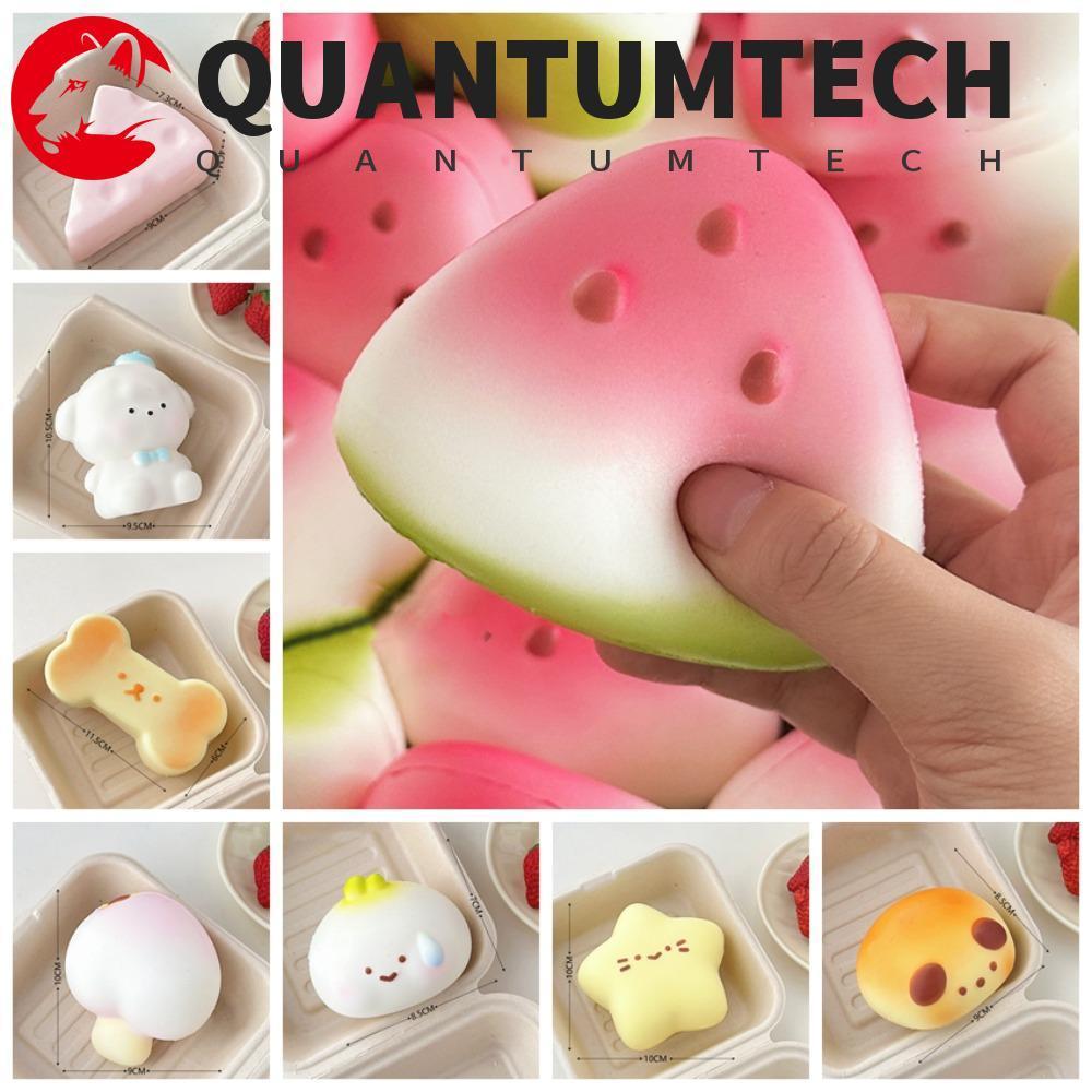QUANTUMTECH ผลไม้บีบของเล่น,ผลไม้จําลองอาหารการ์ตูน Fidget ของเล่น, น่ารัก Sensory TPR สุนัขผลไม้หยิกของเล่นเด็ก Tricky ตุ๊กตา