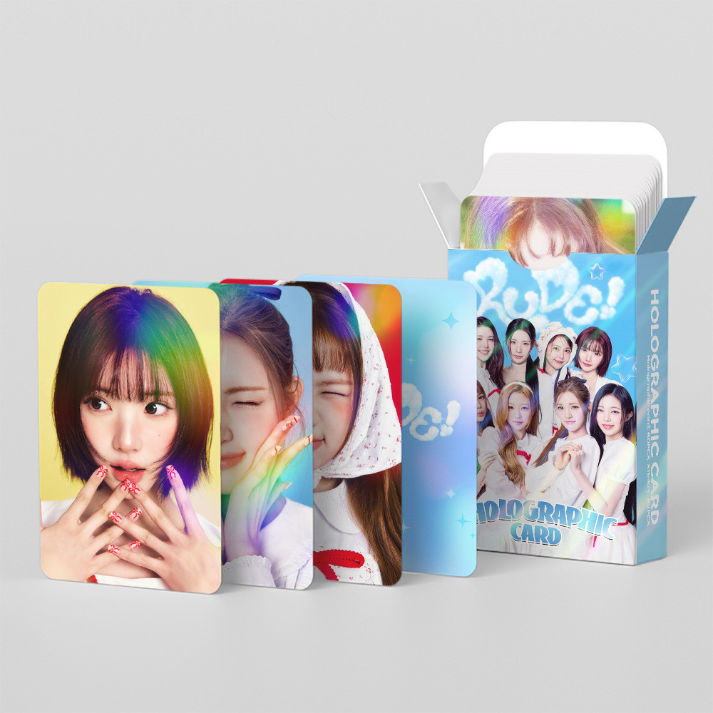 50-124pcs H2H Hearts2Hearts RUDE Photocards Chase S2U เลเซอร์โฮโลแกรม Lomo Card JIWOO CARMEN YUHA ST