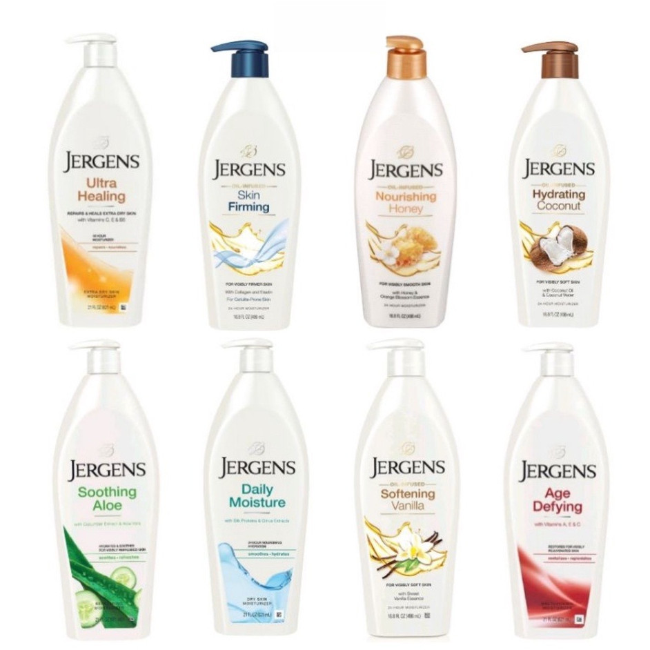 Jergens บอดี้โลชั่นเจอร์เกนส์ Jergens Moisturiser Lotion เจอร์เกนส์ โลชั่น body lotion 400-621 มล.