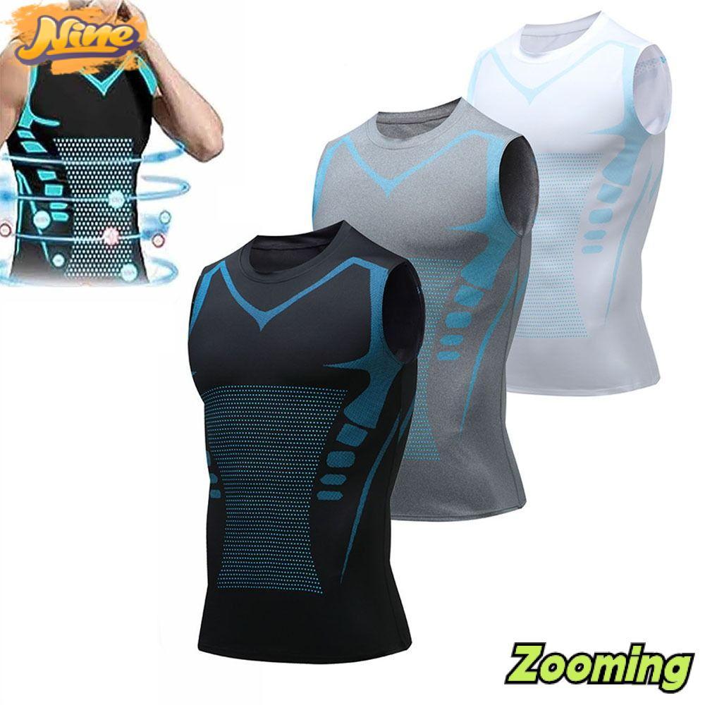 ZOOMING Ionic Shaping Vest, Shaping เสื้อกั๊กกระชับผิวกีฬาที่สะดวกสบาย, กีฬาชั้นนําสําหรับออกกําลังกายแขนกุดระบายอากาศ