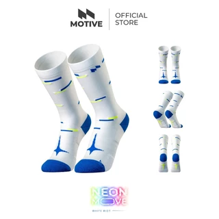 MOTIVE ถุงเท้าวิ่ง NEON MOVE COLLECTION - Performance ระบายอากาศดี ฟรีไซส์