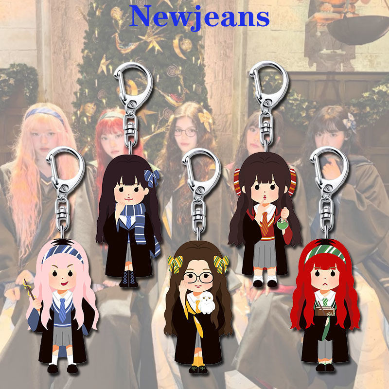 热卖！newjeans周边Q版钥匙扣圣诞造型可爱高性价比亚克力随身ins小挂件Newjeans peripheral Q-version keychai Oq9IATe6fh1221