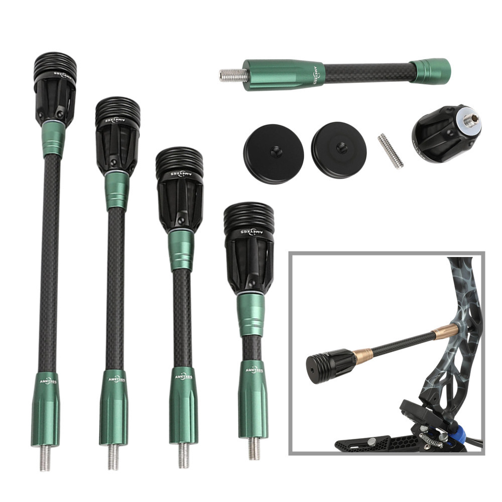 1pc 6 นิ้ว 8 นิ้ว 10 นิ้ว 12 นิ้วยิงธนู Stabilizer คาร์บอนสมดุลบาร์คอมโพสิตโบว์ Damper บาร์