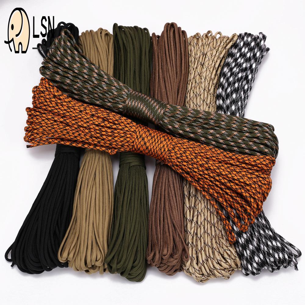 7-Cores Paracord Rope 30M 4mm - Outdoor Camping Survival Wind Rope สําหรับเต็นท์เดินป่า Clothesline