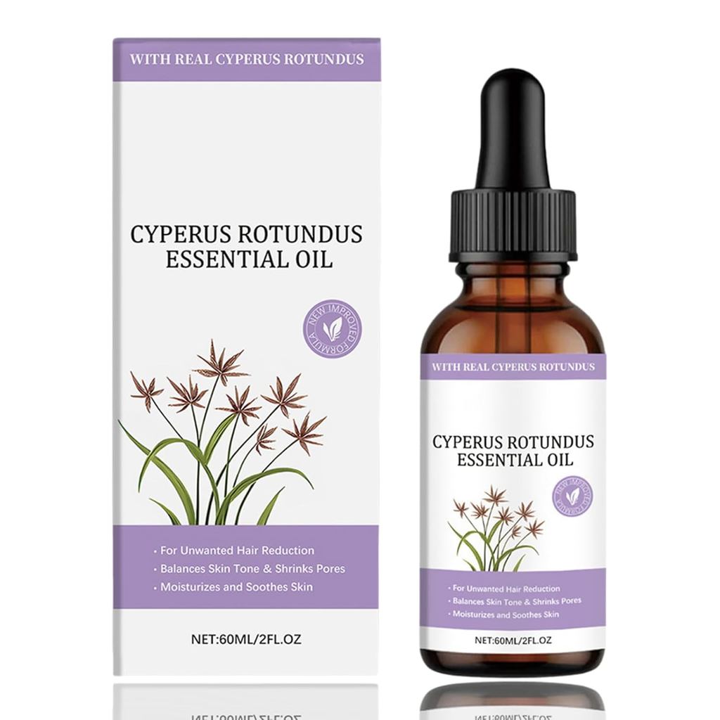 Cyprus Rotundus Oil 60 ML สำหรับกำจัดขน ลดเส้นผมทั่วร่างกาย ใช้งานได้อย่างอ่อนโยน
