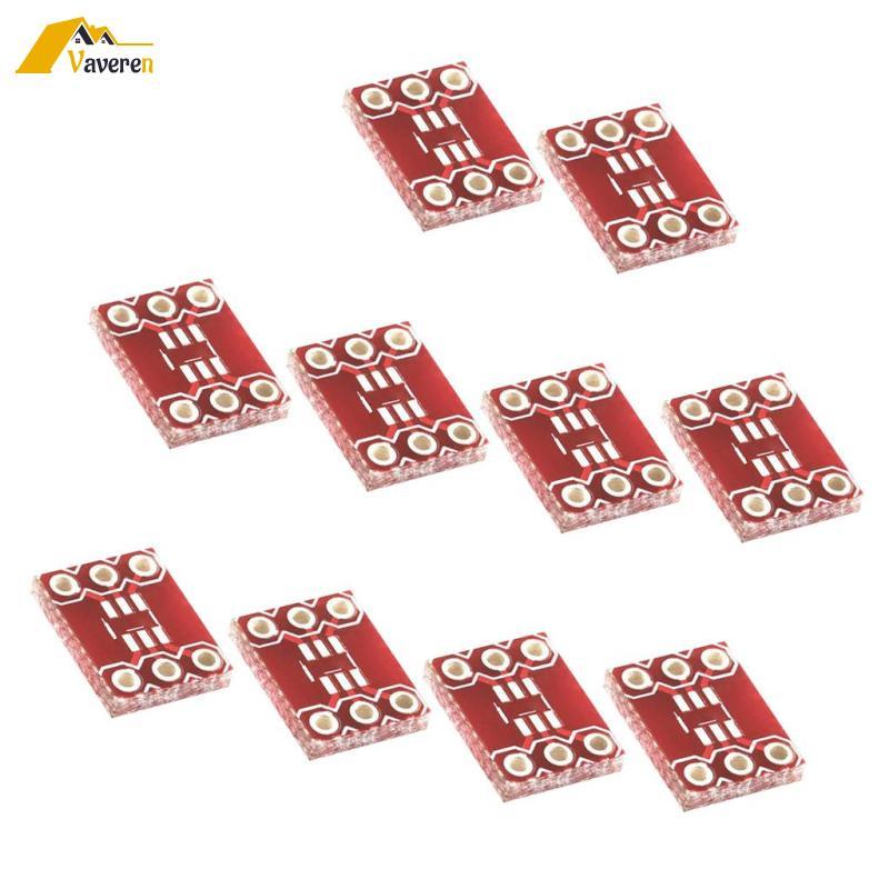 [Vaveren] 10 ชิ้น 6 ขา SOT23 เป็นอะแดปเตอร์ DIP ซ็อกเก็ต PCB บอร์ดแปลงการทดลอง