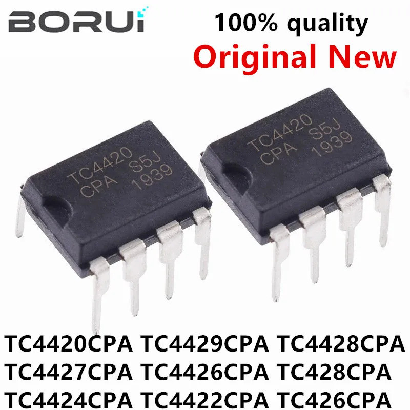 5PCS TC4420CPA DIP-8 MIC4420 TC4420 TC4420EPA TC4429CPA TC4428CPA TC4422CPA TC4427CPA TC4427 TC44442