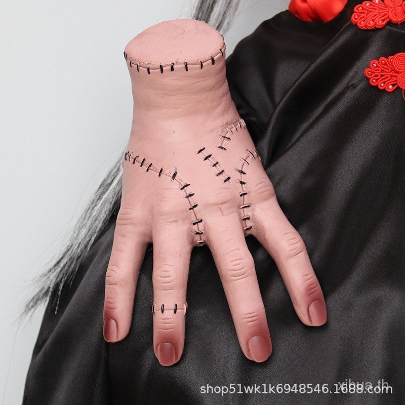 Adams Hand Ghost Hand Wednesday มือไวนิลมือหักฮาโลวีน Tricky Spoof Props Tricky Handy Handy เครื่องม