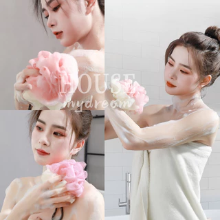ใยขัดผิว(รุ่นหนานุ่ม) ใยอาบน้ำ ใยขัดตัว ใยบวบ สครับขัดผิว ใยฟองน้ำขัดตัว ใยฟองน้ำอาบน้ำ ที่ขัดตัว อุปกรณ์อาบน้ำ สบู่