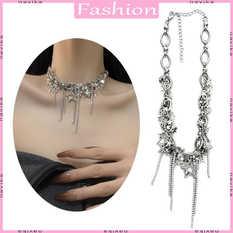 NAV Star Choker Y2k เครื่องประดับอุปกรณ์เสริมวัสดุเครื่องประดับสําหรับของขวัญผู้หญิง