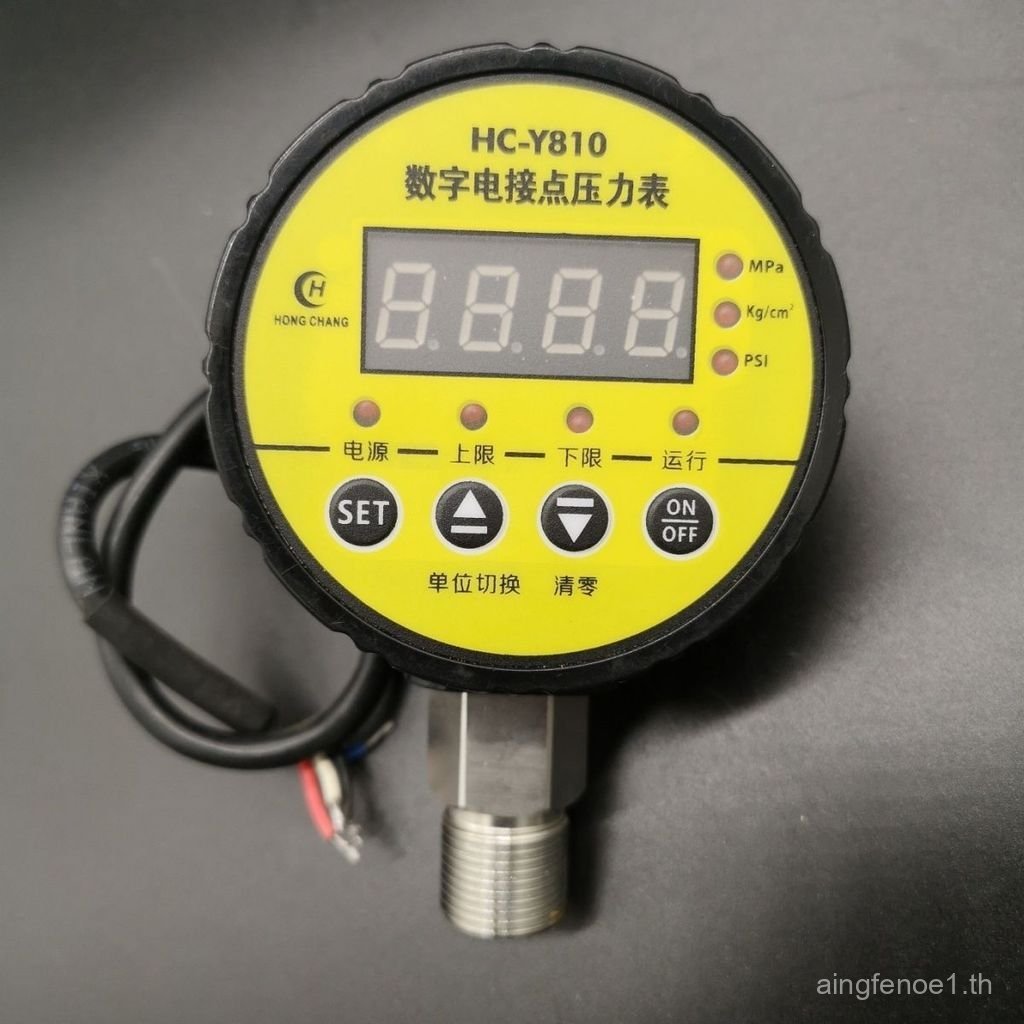 เครื่องวัดความดันจอแสดงผลดิจิตอล HC810 เครื่องดูดฝุ่นดิจิตอลตัวควบคุมสวิตช์ความดันอัจฉริยะ Shock-Re