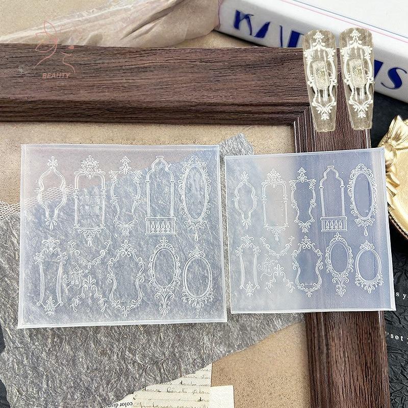 [maybeauty] 1 ชิ้น Bowknot Sea Jellyfish Rose Leaf 3D อะคริลิคแม่พิมพ์ตกแต่งเล็บเล็บ DIY ออกแบบซิลิโคนเล็บแม่พิมพ์ {TH} - รูปที่ 3