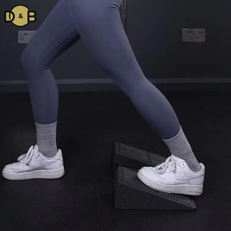 [DB] 3 ชิ้น Squat Wedge Block ปรับลื่น Squat Ramp Deadlift Wedge Calf Stretcher Slant Board Strength