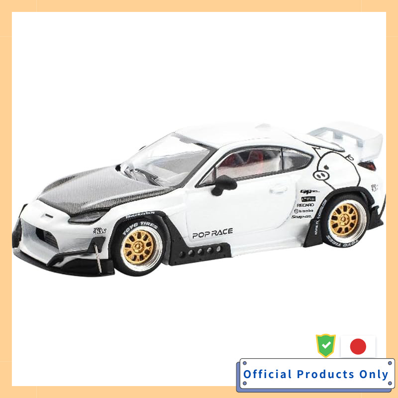 Genesis Company Pop Race × Enigma 1/64 PANDEM GR86 - CRYSTAL WHITE PEARL Finished Product PRE0014