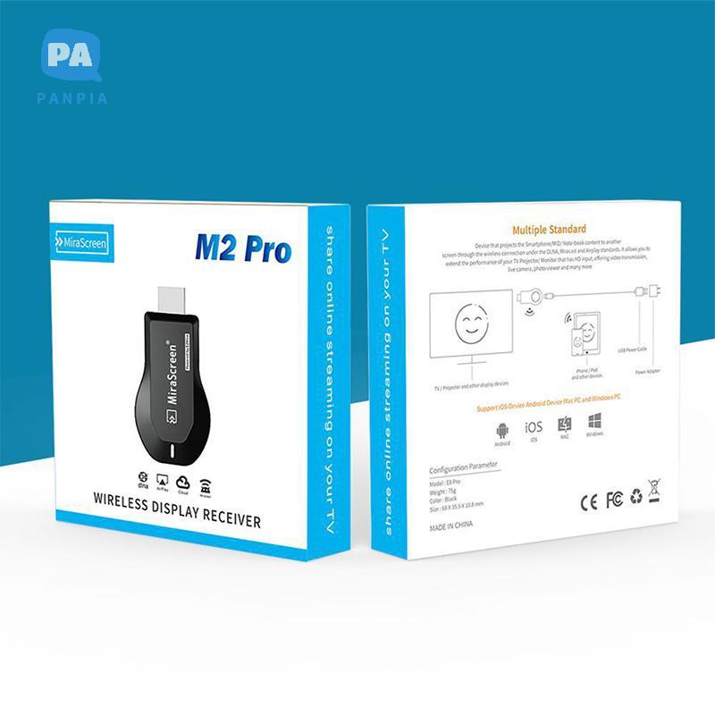 [NBI] M2 Pro Wireless WiFi TV Stick Display TV Dongle HDMIpatible สมาร์ททีวีหน้าจอโปรเจคเตอร์ 1080P 