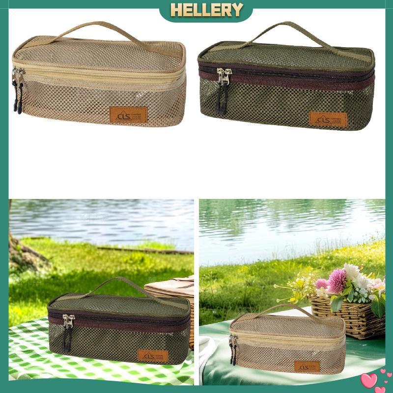 [HelleryTH] Camping Utensils Storage Travel Organizer Fork Spoon Wash Bag กระเป๋าเครื่องครัว