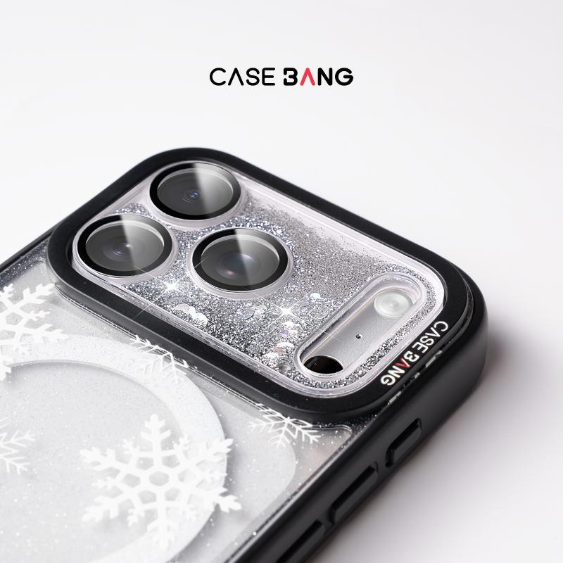 CASEBANG เลนส์กล้อง Glitter Flow เข้ากันได้กับ iPhone 17 Pro Max/iPhone 17 Pro