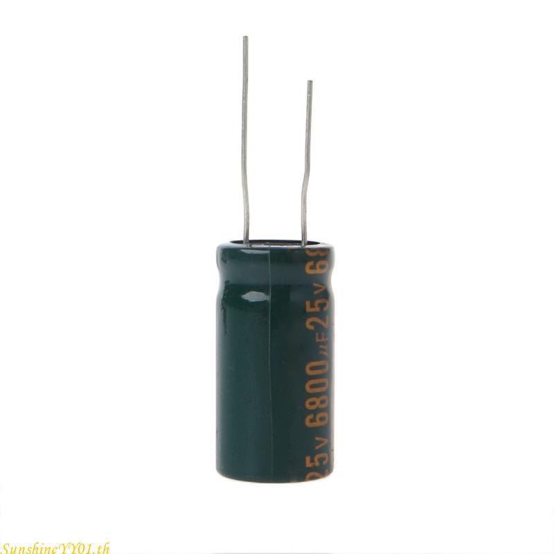 SUN 25V 6800uF Capacitance Electrolytic Radial Capacitor ความถี่ต่ํา ESR