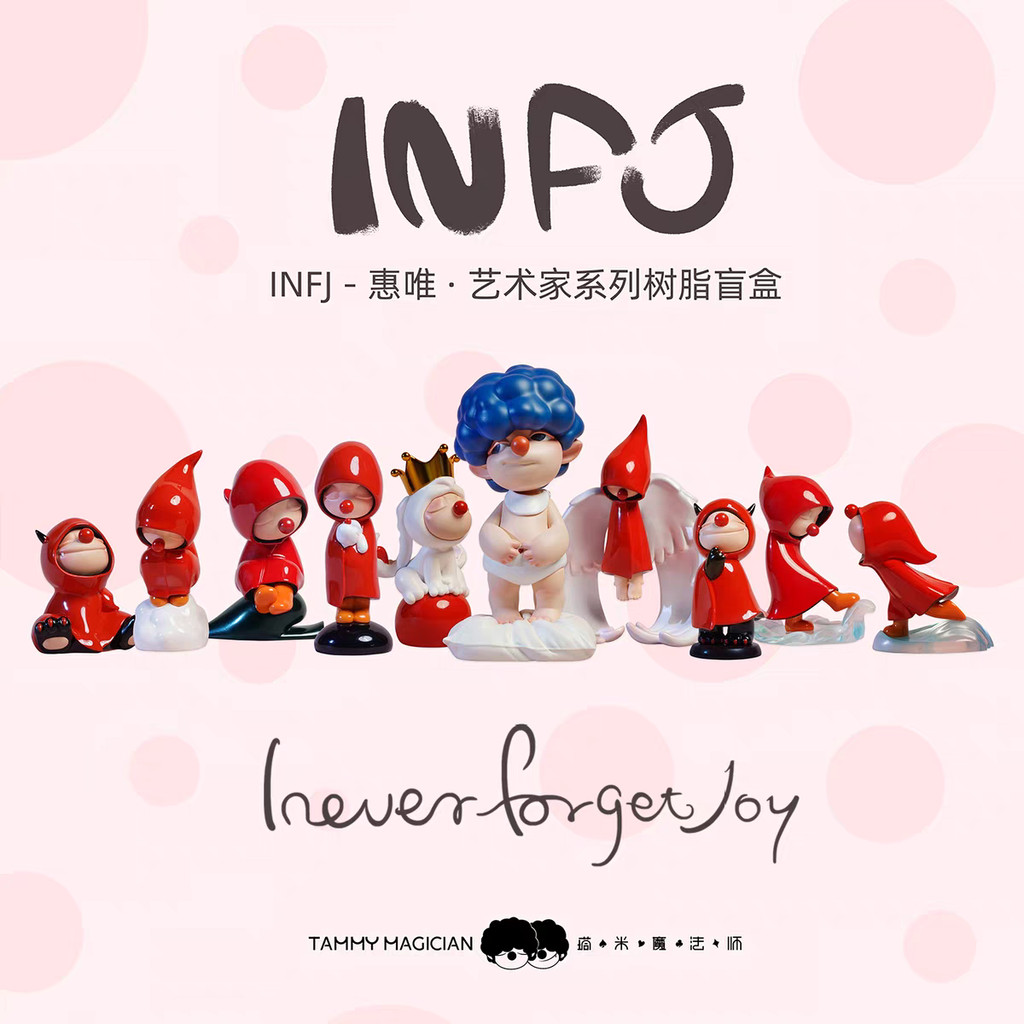 Huiwei รุ่นที่สาม INFJ Artist Series รูปตุ๊กตากล่องตาบอดฉันไม่เคยลืม Joy