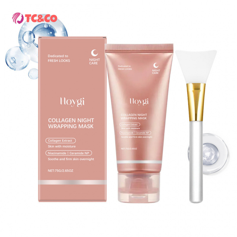 Hoygi Collagen Peeling Peeling Mask (พร้อมมีดโกน) Moisturizing Moisturizing Cleansing Night Care Pee