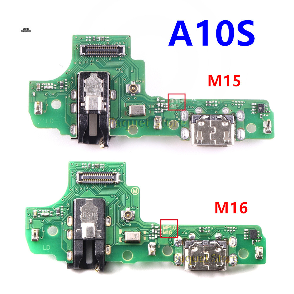 USB ชาร์จพอร์ต Flex สําหรับ Samsung A10S A107 A107F A107M M15 M16 ชิ้นส่วนเชื่อมต่อไมโครโฟนโมดูล