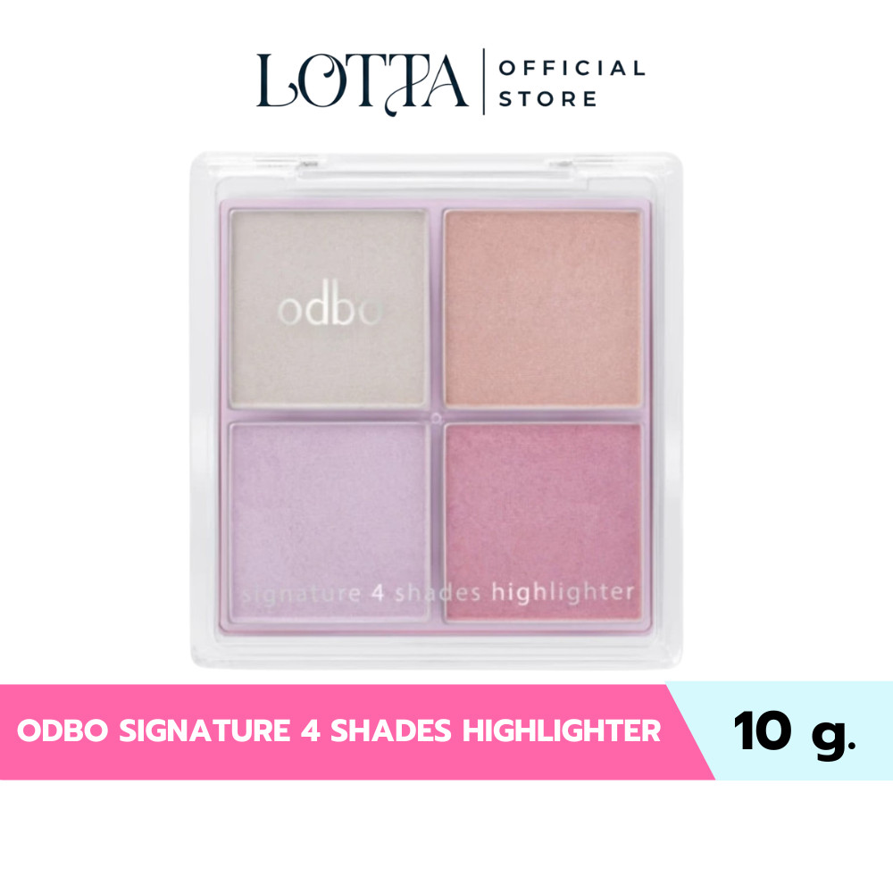 OD1318 ODBO SIGNATURE 4 SHADES HIGHLIGHTER 10g. #ไฮไลท์