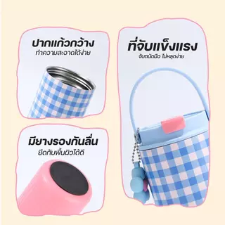 แก้วเก็บความเย็น แก้วเก็บอุณหภูมิ SMAIL 750ml วัสดุสแตนเลส 316 เหมาะใช้ที่บ้านและนอกสถานที่ มี 7 สี 7 แบบ ให้เลือก