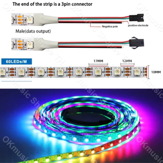WS2811 WS2812B WS2815 WS2813 APP สายไฟ Led DC Mini 24 Keys คีย์รีโมทคอนโทรล DC 5-24V ตัวควบคุมไร้สายบลูทูธ SPI LED