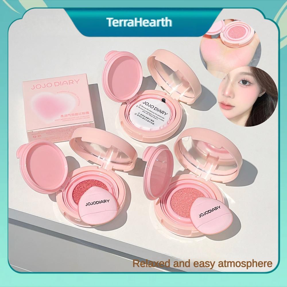 【จัดส่งภายใน 2-3 วัน】 บลัชออนเนื้อครีมเนียนนุ่ม JoJo's Diary of Light and Soft Blush บลัชออนแบบคุชชั