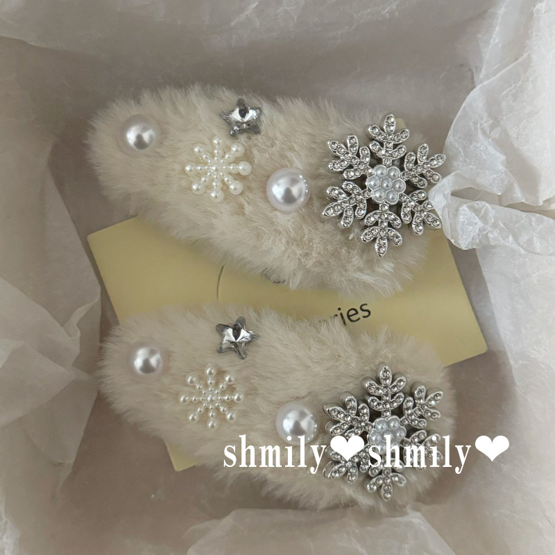 ตุ๊กตามหา	fun กิ๊บรูปเกล็ดหิมะสำหรับผู้หญิงสไตล์เรียบๆ