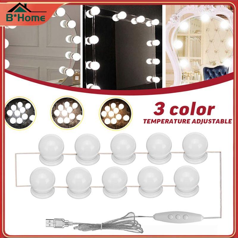 # BHTH# Hollywood Style LED Bulbs Vanity Makeup Dressing Table USB Mirror Lights Kit ~