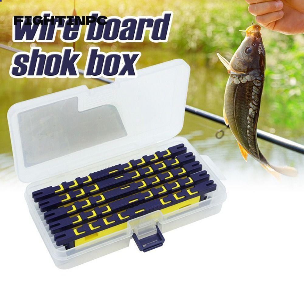 FIGHTINPC Fishing Hook Organizer ออกแบบกะทัดรัดพร้อมกล่องเก็บ วัสดุทนทาน สีกรมท่า ขนาด 185x105x33 มม