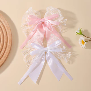 1 PC สาวคลิปผมน่ารักริบบิ้น Bowknot สําหรับเด็ก Handmade Bows Hairpin Barrettes Headwear เด็กอุปกรณ์เสริมผม