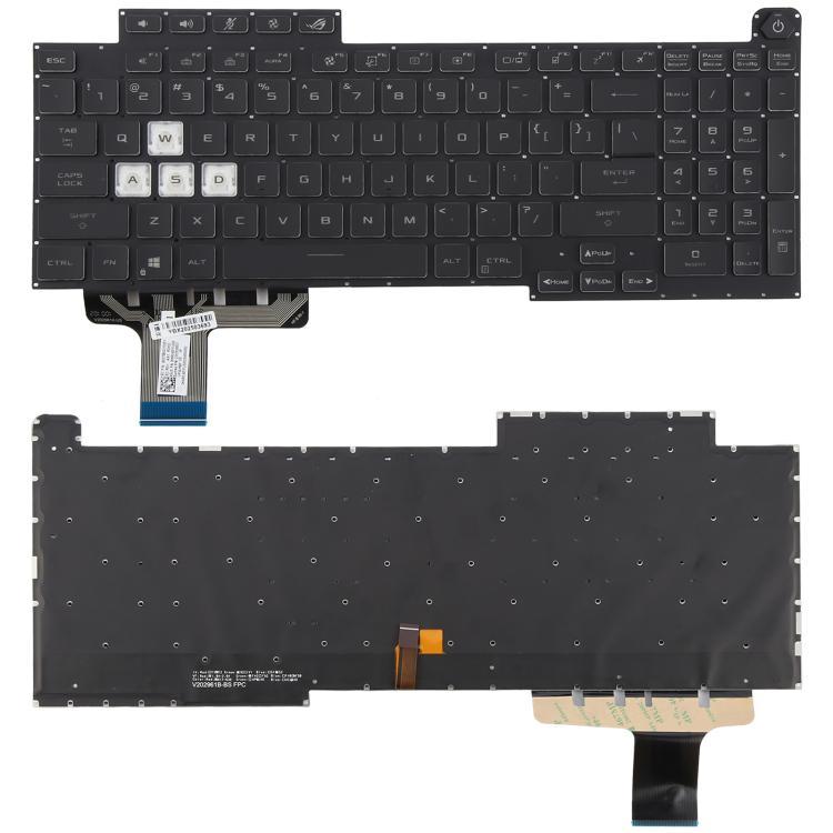 พร้อมส่ง US Version 16 Pin สีสัน Backlit แป้นพิมพ์แล็ปท็อปสําหรับ Asus ROG Stix G17 G713 G713Q G713Q