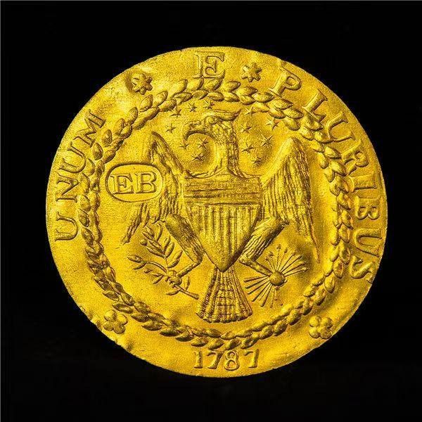 สหรัฐอเมริกา 1787 New York Gilt Coins Museum เหรียญกรีก เหรียญทองไม่สม่ําเสมอ Mexico Volcanic Gold C