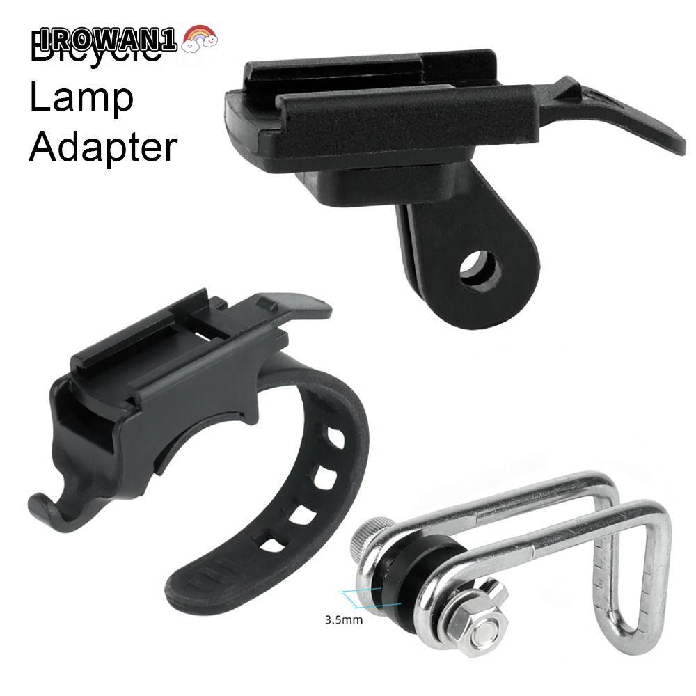 IRWAN1 อะแดปเตอร์ไฟหน้า, Quick Mount สําหรับอินเทอร์เฟซขาตั้งจักรยาน,ทนทานโลหะ MTB โคมไฟวงเล็บโคมไฟสําหรับ Rockbros QD-250 YQ200/400 Blackbird L1 จักรยาน