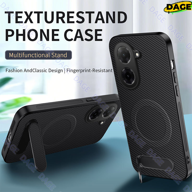 สําหรับ Poco C61 C71 C75 สไตล์ธุรกิจที่เรียบง่ายเคสคาร์บอนไฟเบอร์สําหรับ Poco C75 ผิวรู้สึกบางเฉียบ 